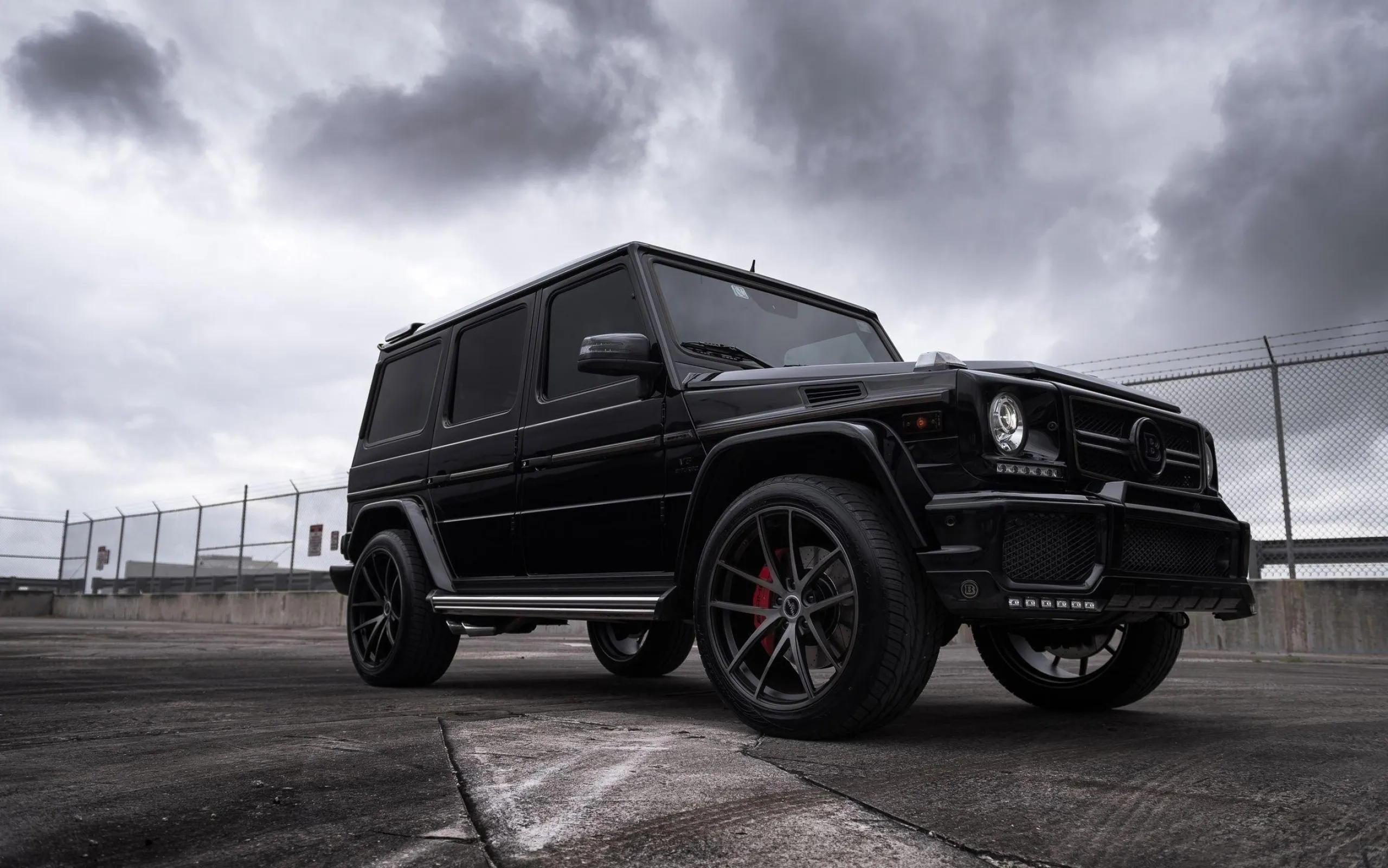 Black Mercedes G Wagon Posed in Urban Evening Light