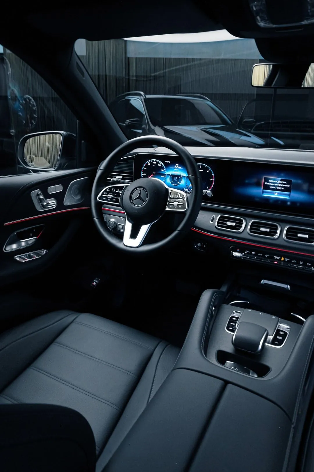 Black Mercedes Interior Featuring Luxury Digital Dash