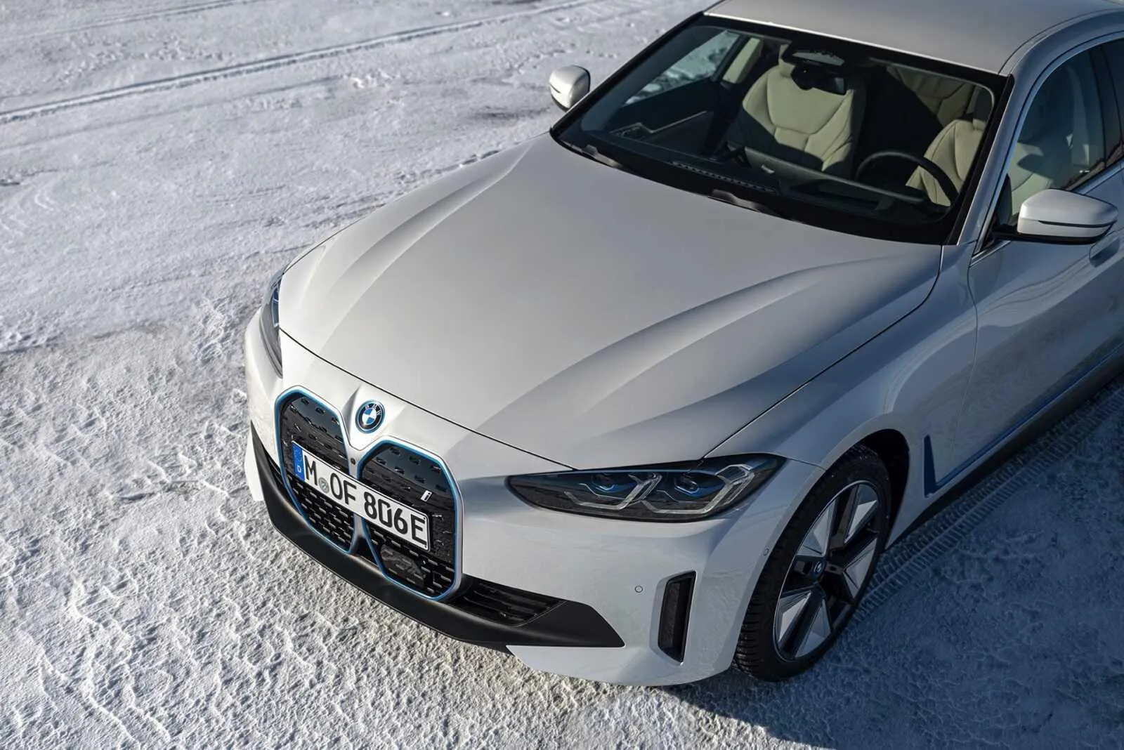 Bmw Car in Snowy Landscape Showing Winter Performance