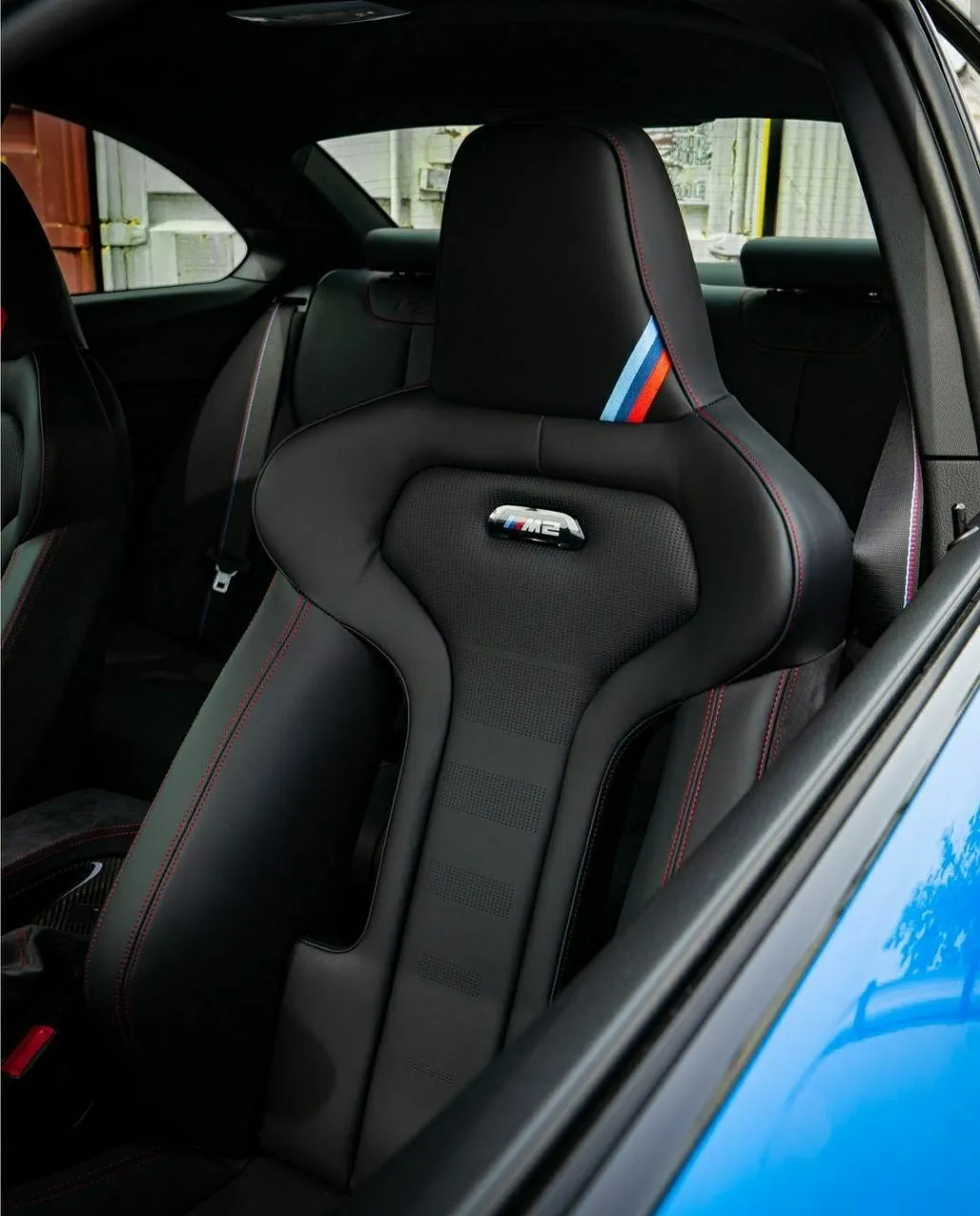 Bmw Car Interior Featuring a Racing Style Seat Image