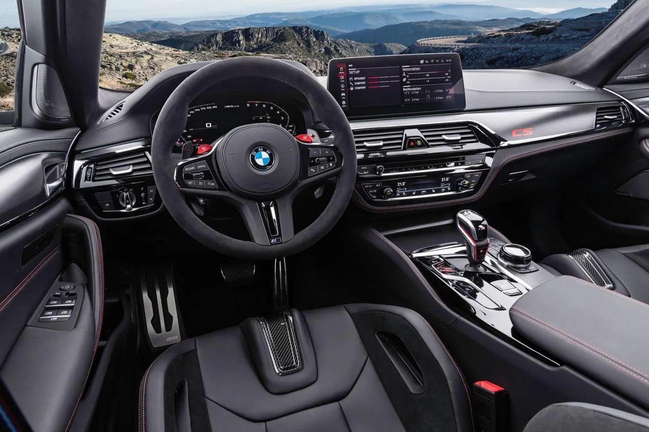 Bmw Car Interior Featuring High Tech Dashboard Design