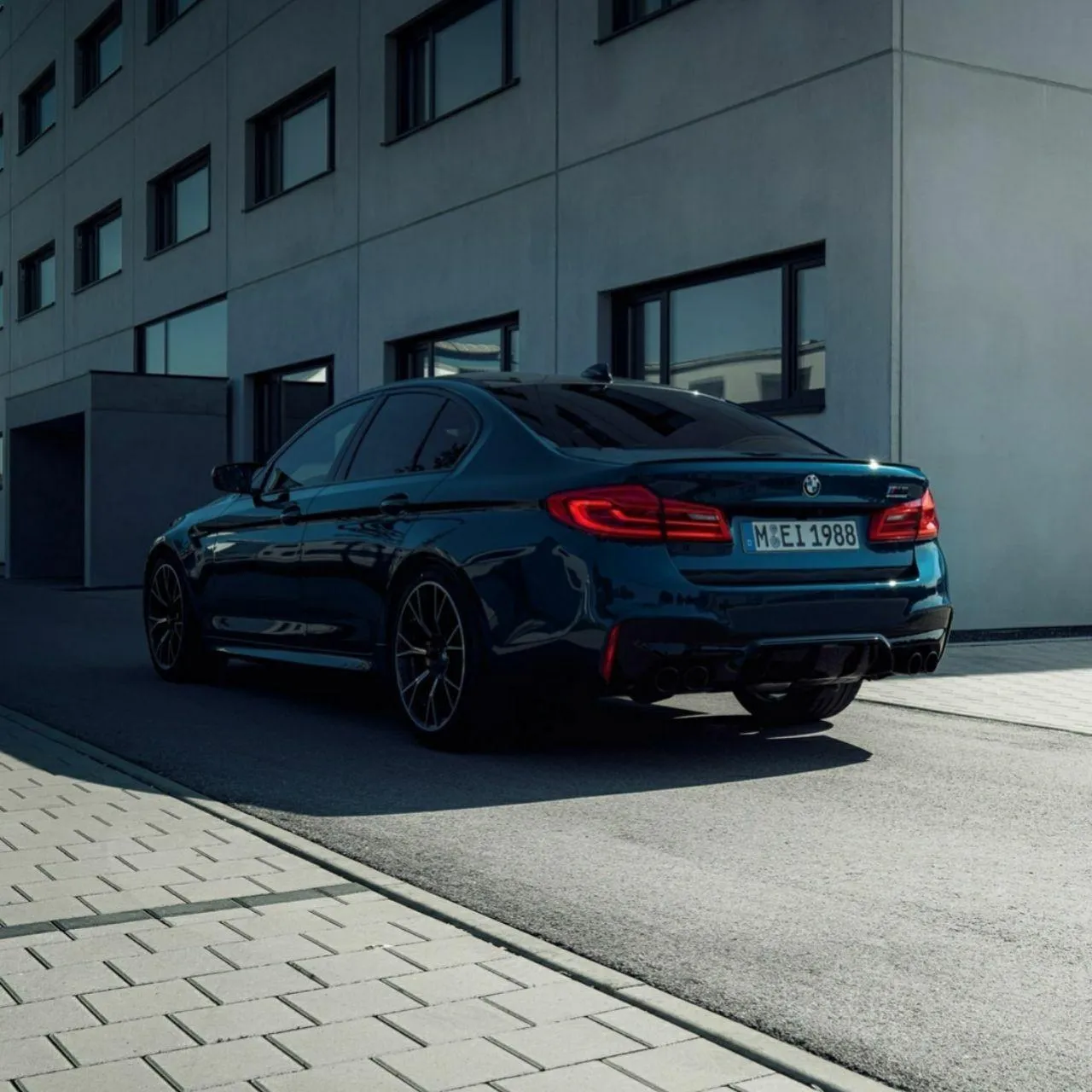 Bmw Car Parked in an Urban Area Near Modern Buildings