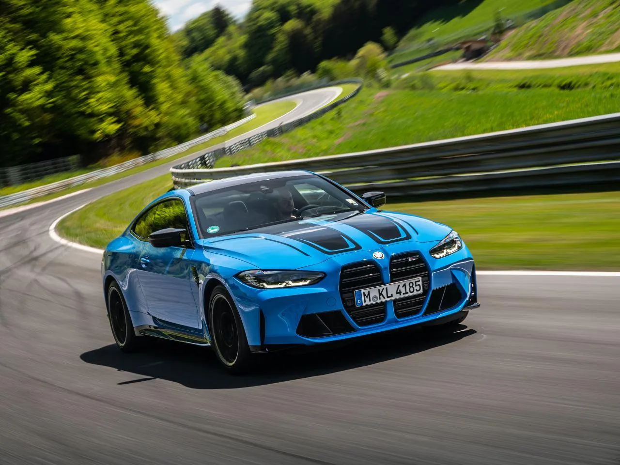 Bmw Car Speeding on the Track Showing High Performance