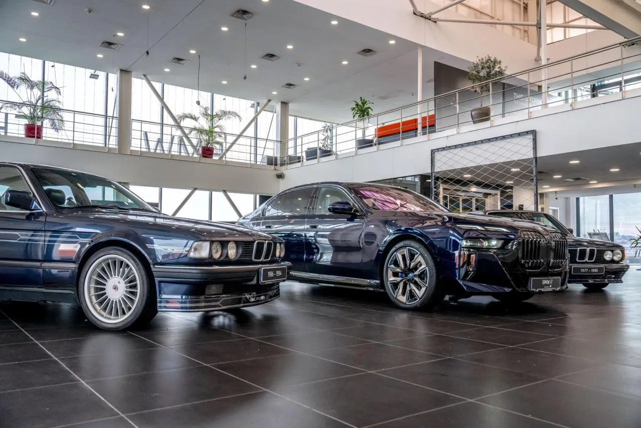 Bmw Cars Display in a Showroom Setting with Several Models