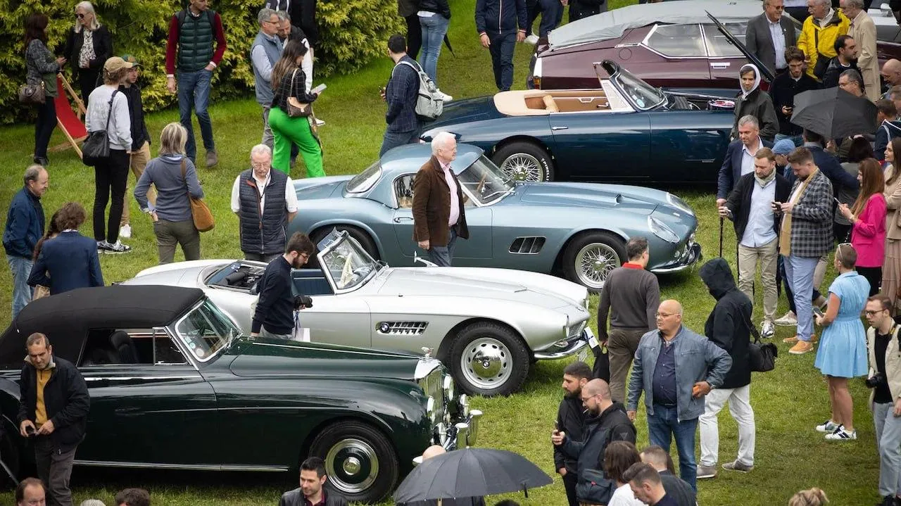 Bmw Classic Cars Gathered at Outdoor Auto Show Event