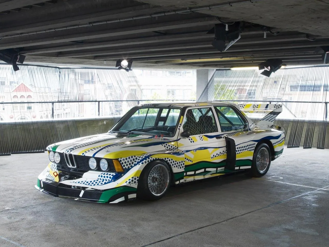 Bmw Classic Race Car in a Garage Ready For Action on Track