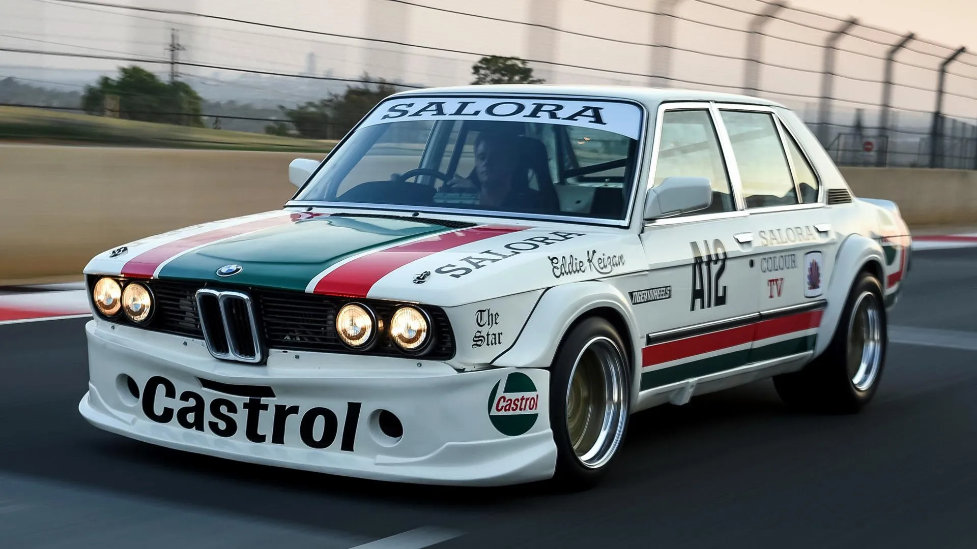 Bmw Classic Racing Car with Retro Design and Colors