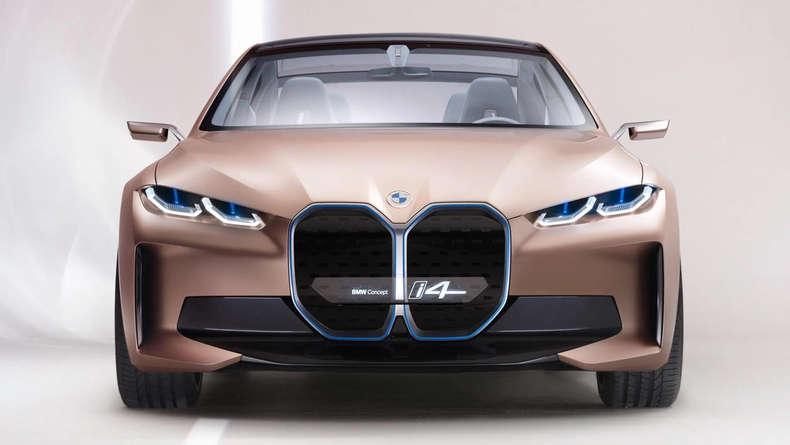 Bmw Concept Car with a Metallic Rose Gold Finish Wallpaper