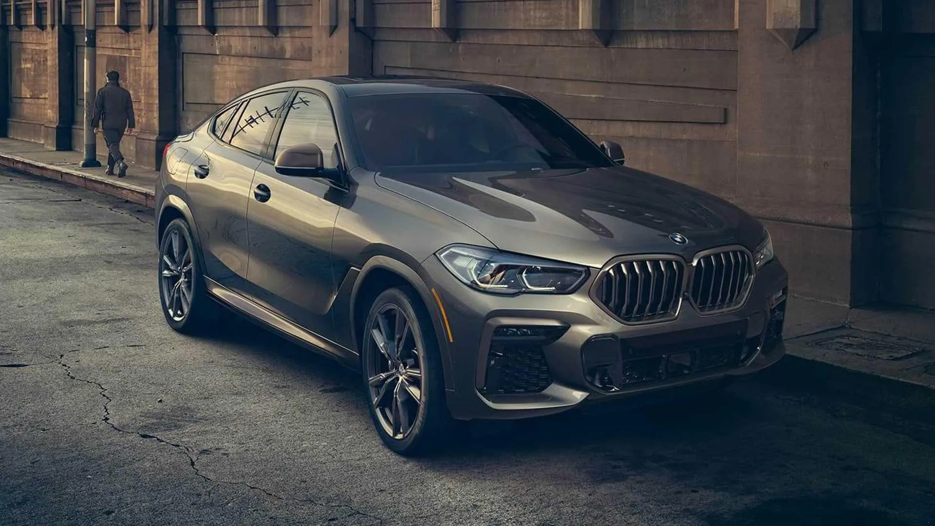 Bmw Coupe Model Shown in a Stylish Modern City Setting