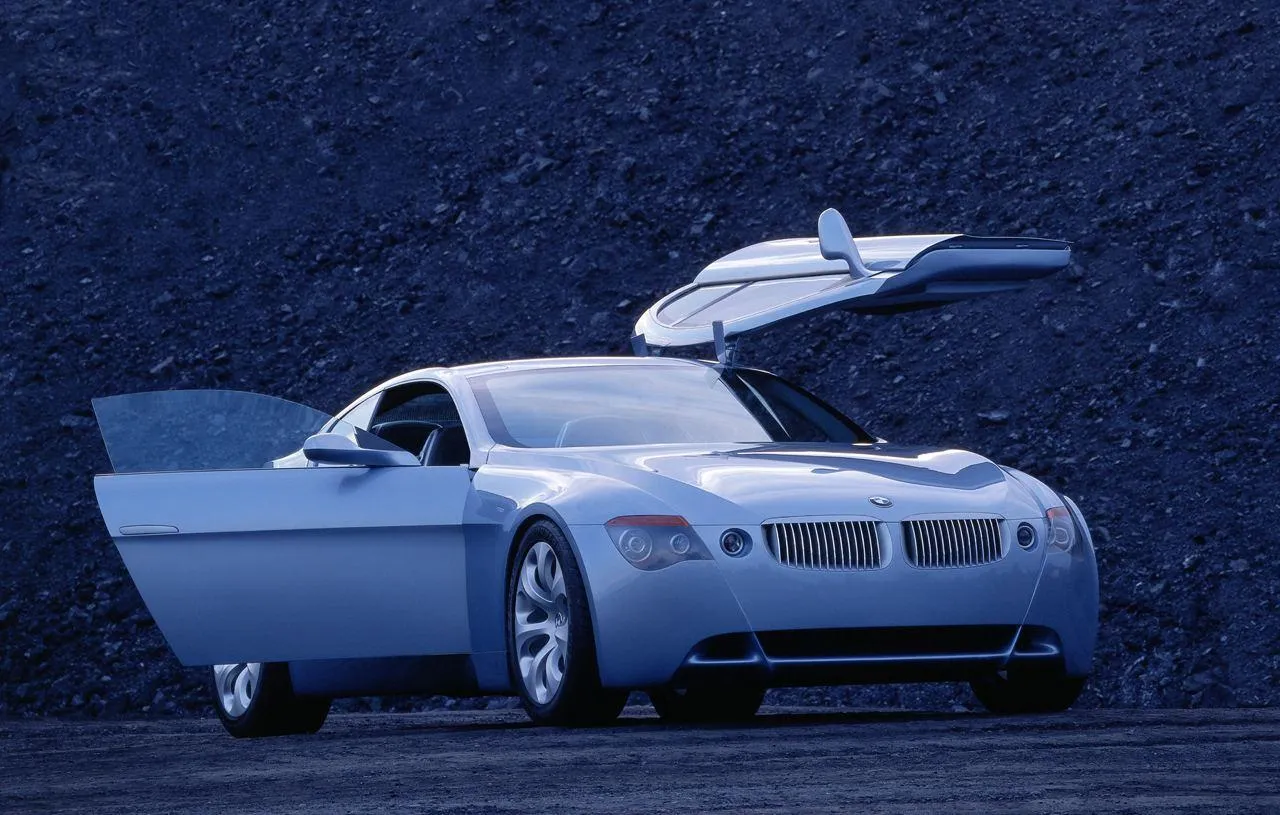 Bmw Dynamic Car Shown on Racetrack with Motion Blur Effects