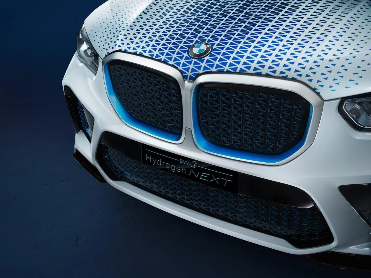 Bmw Electric Car with a Modern Metallic Grille Design Hd