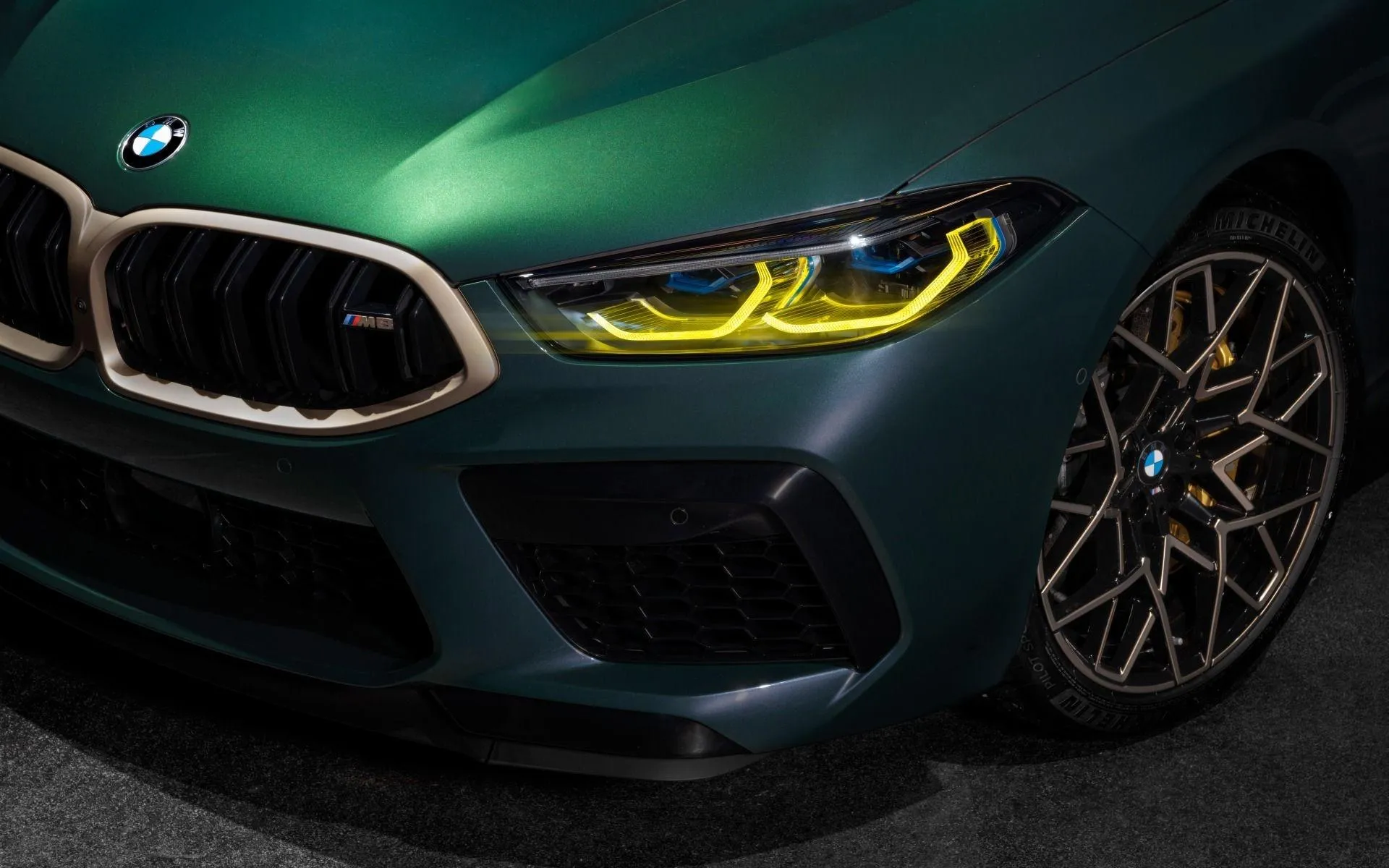 Bmw Front View of M Sport Model with Clear Sky Ahead