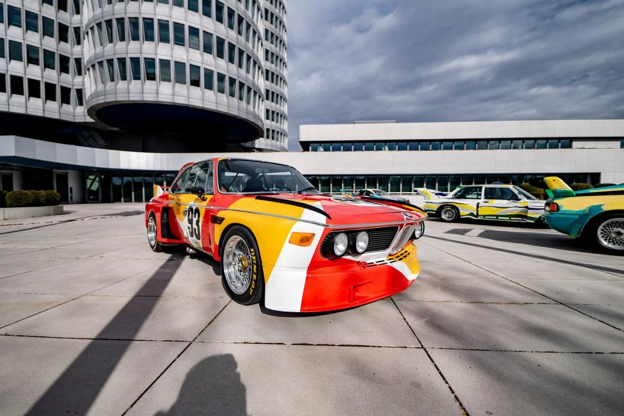 Bmw Historic Racing Car in Action on Track Hd Wallpaper