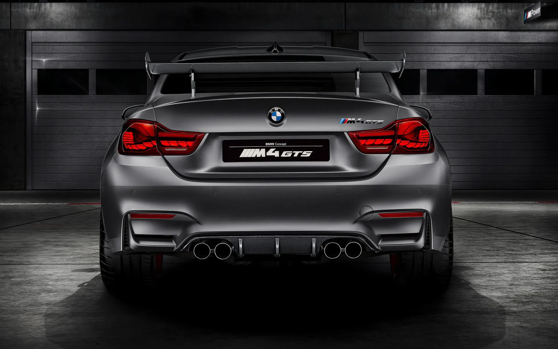 Bmw M4 Gts Parked with Dark and Futuristic Background