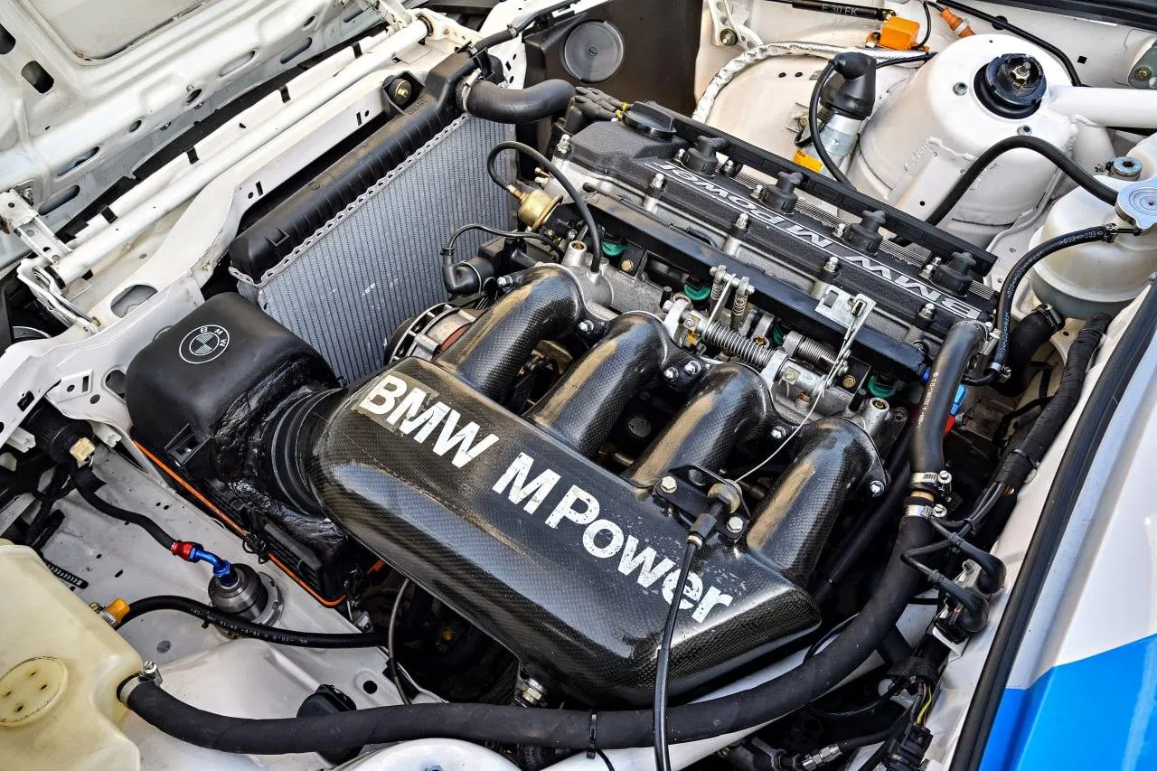 Bmw Motorsport Engine Focused with Precision Detail