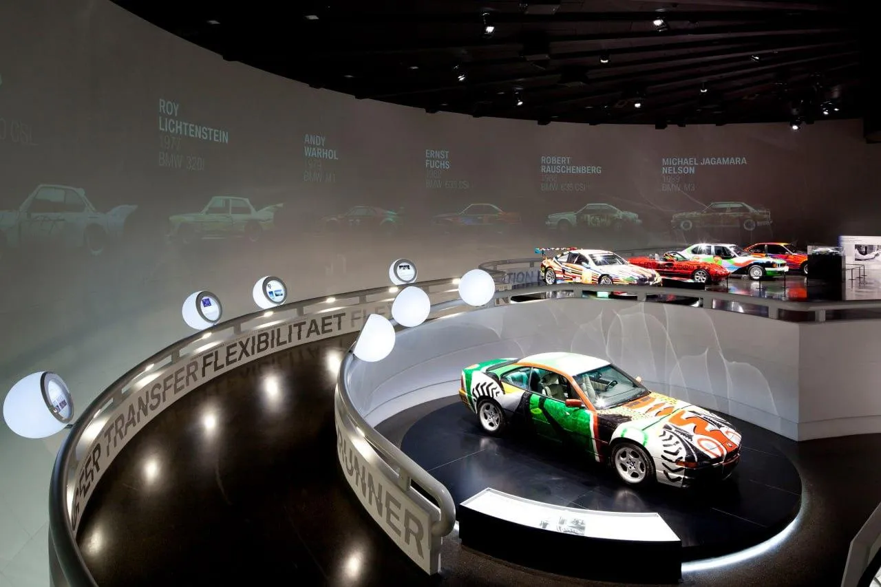 Bmw Race Cars Displayed Inside Modern Museum