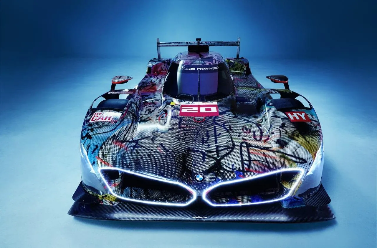 Bmw Racing Car in the Studio with Modern Technology Design