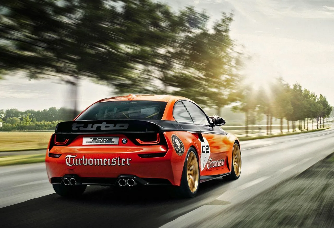 Bmw Sports Car Speeding on a Race Track with Dynamic Motion