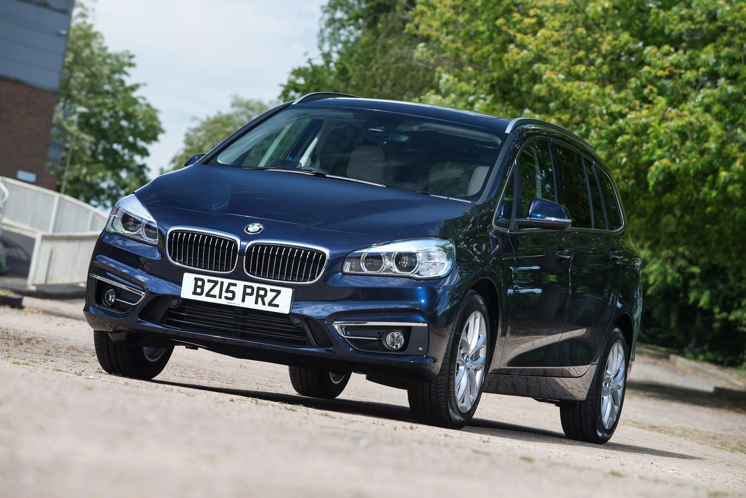 Bmw Suv Parked Near Green Trees on a Sunny Afternoon