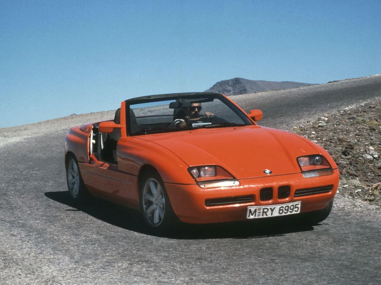Bmw Z3 Roadster on an Open Road with a Classic Design