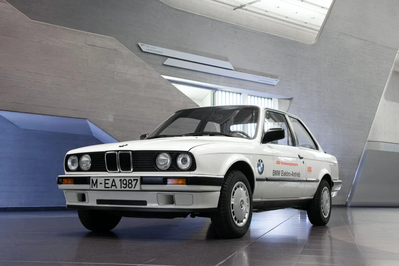 Classic Bmw Car Parked in a Clean and Modern Space