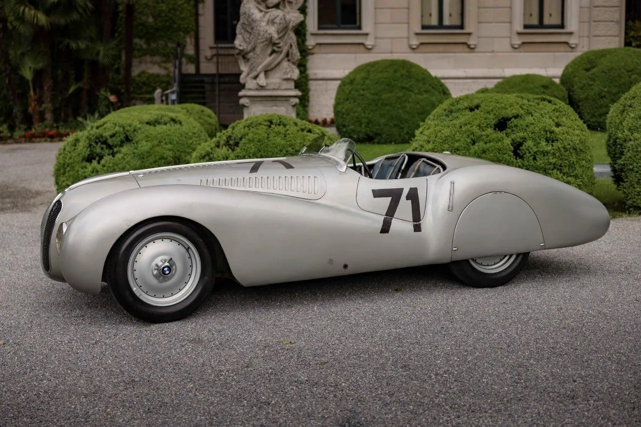 Classic Bmw Race Car Parked at an Estate Hd Wallpaper