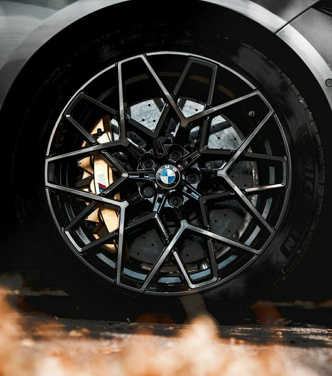 Close Up of Bmw Alloy Wheels with Detailed Finish Image