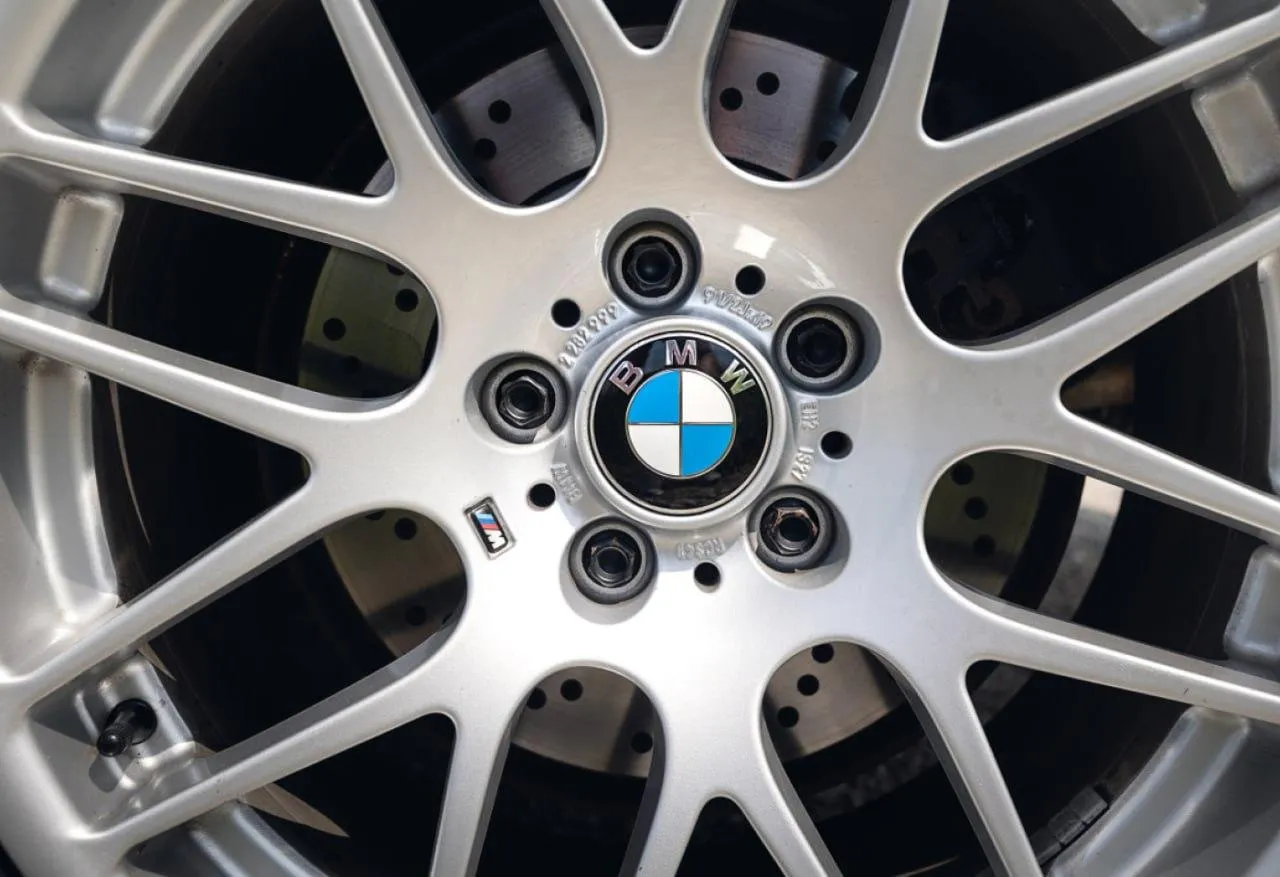 Close Up of Bmw Wheel with Intricate Alloy Rim Details