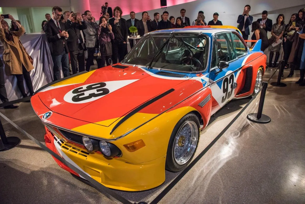 Custom Bmw Car on Display with Bold Paint and Design