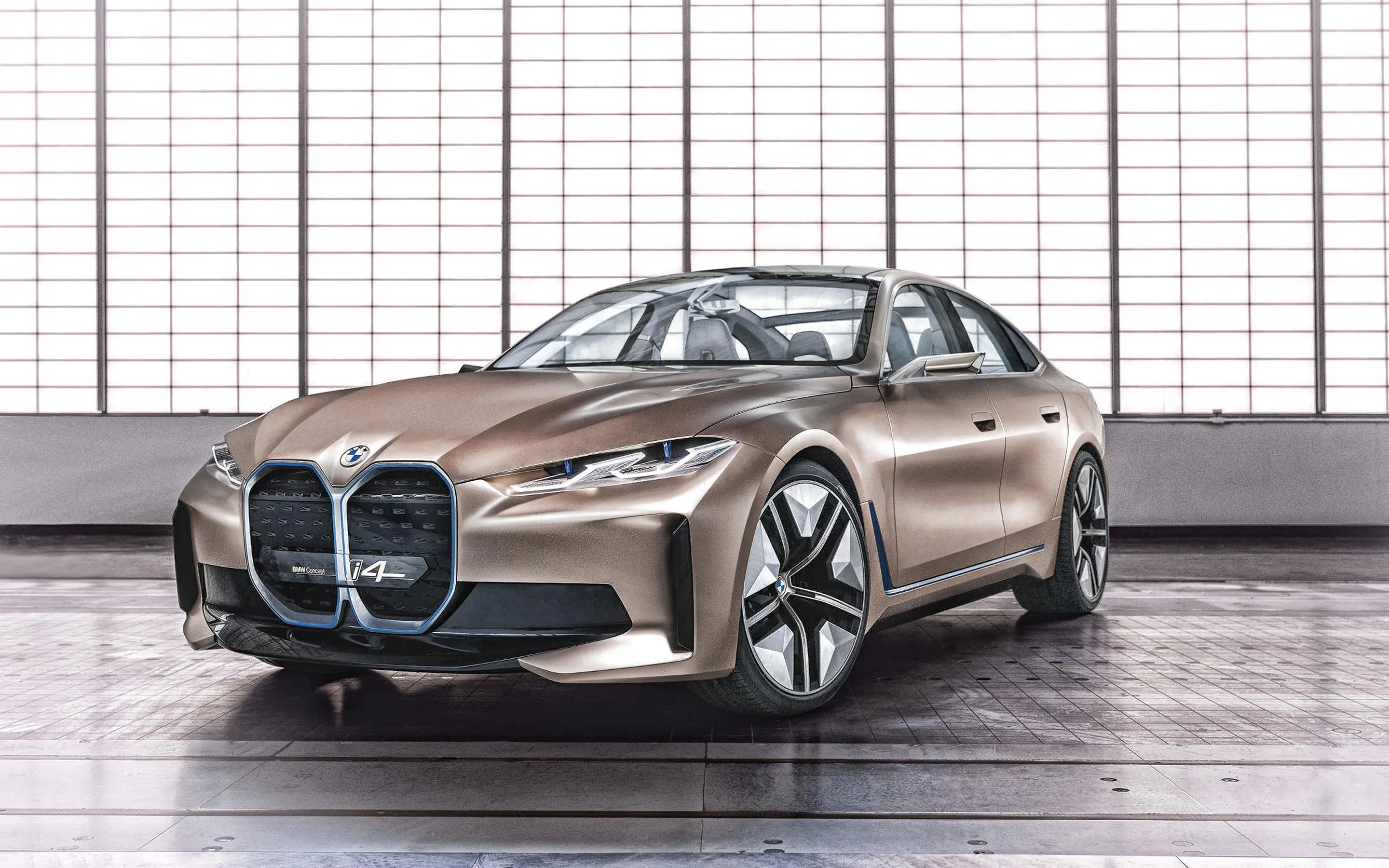 Futuristic Bmw Concept Car in Bright Studio Free Hd Image