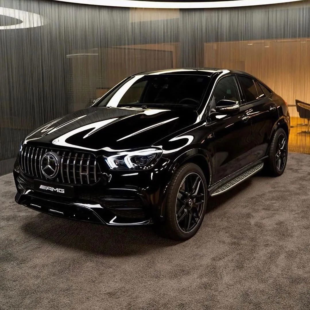 Glossy Mercedes SUV Showcased in Luxury Indoor Setting