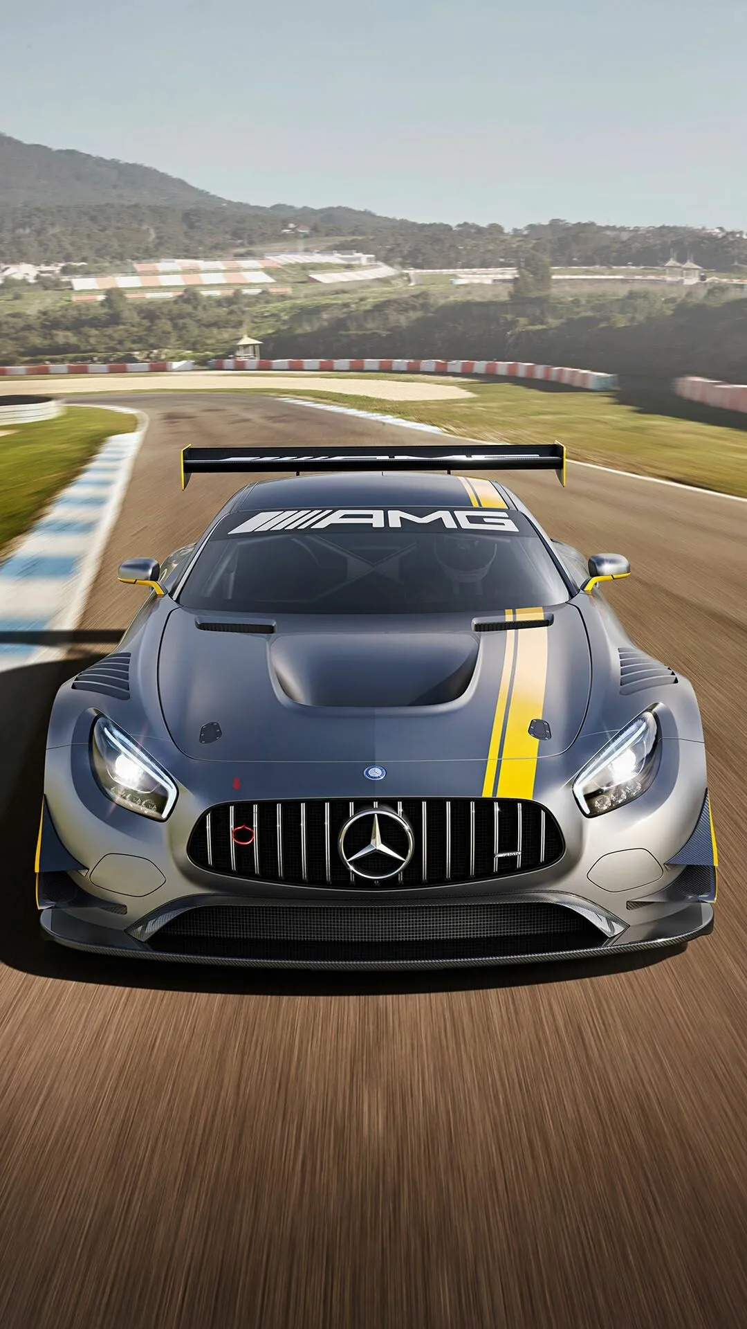 High Performance Mercedes Benz Race Car Closeup Wallpaper