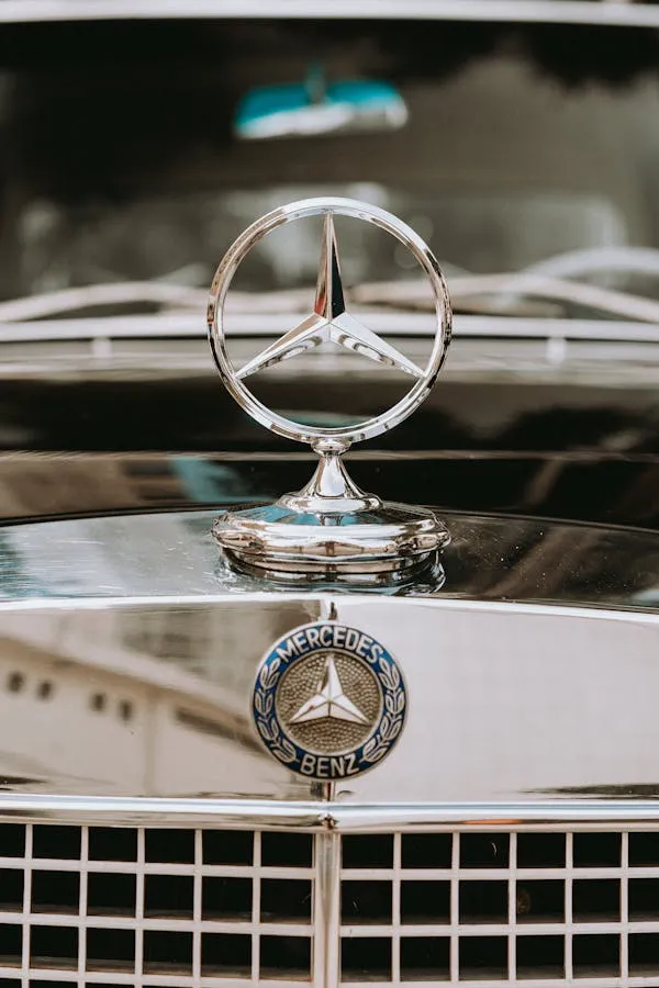 Iconic Mercedes Benz Emblem Representing Luxury Brand