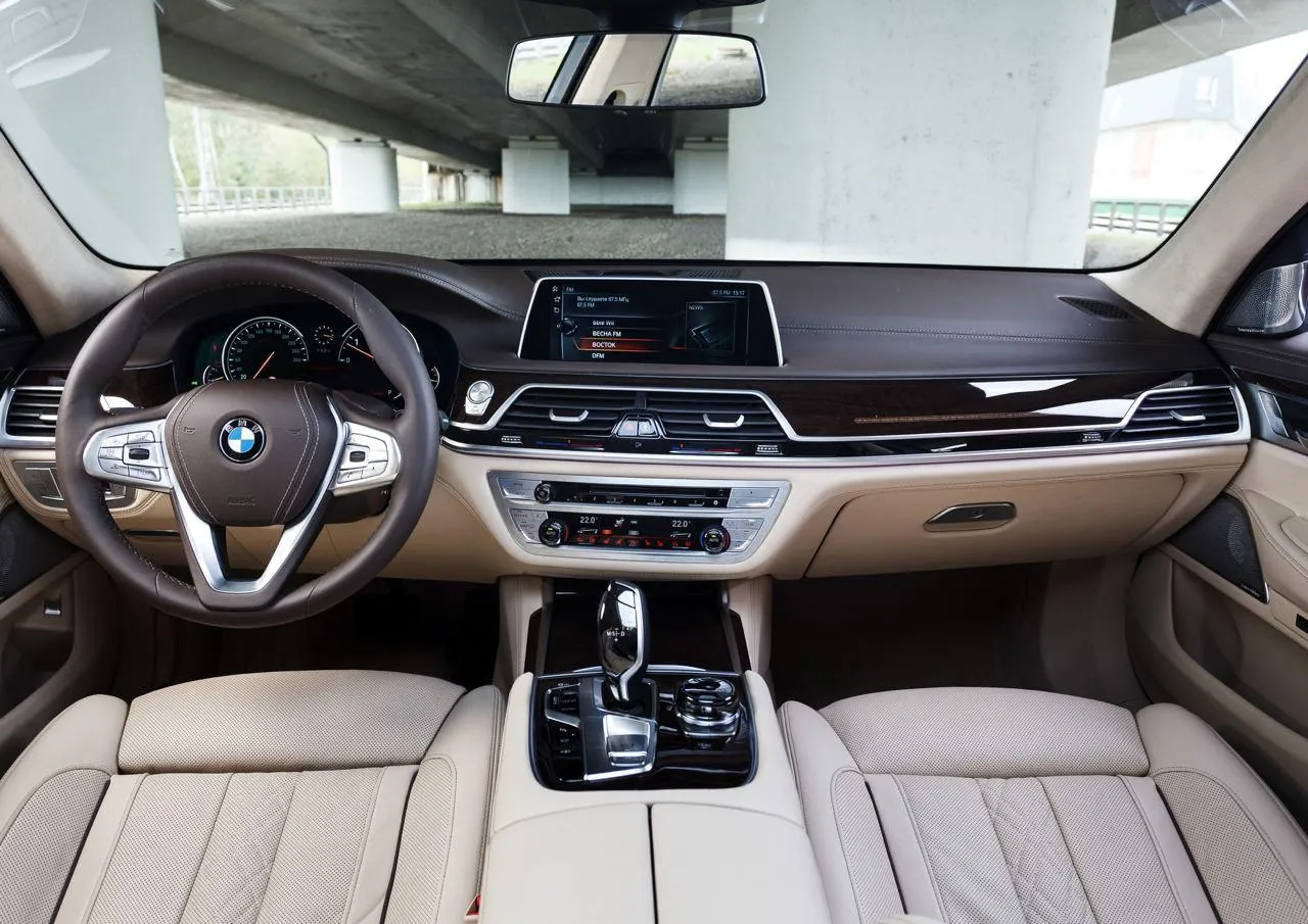 Interior of Modern Bmw Showing Steering and Central Screen