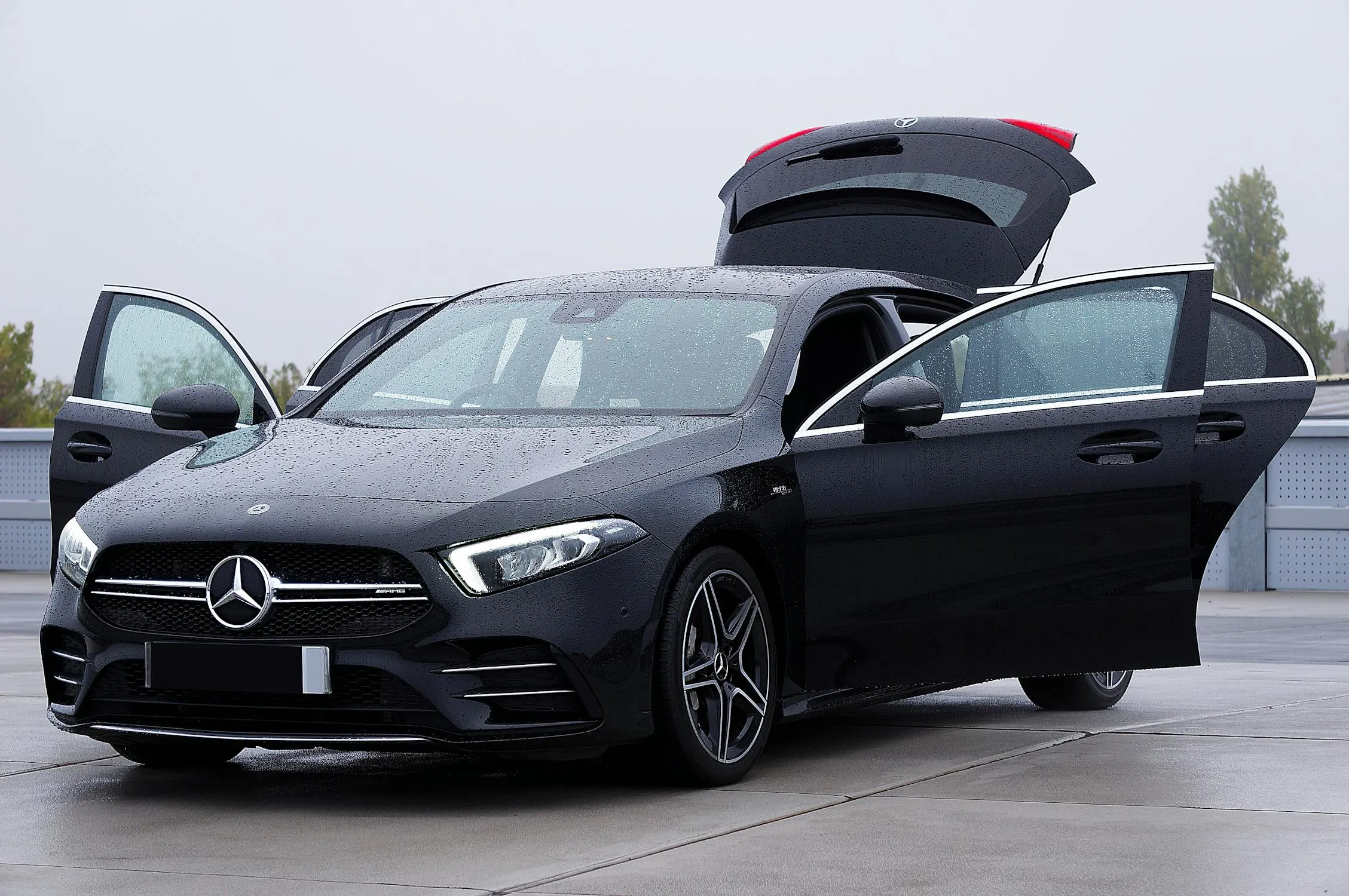 Latest Mercedes Model With Open Doors free HD Wallpaper
