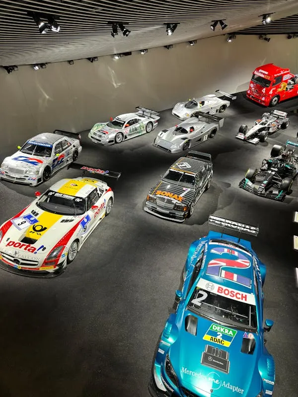 Legendary Mercedes Race Cars Displayed in Museum image