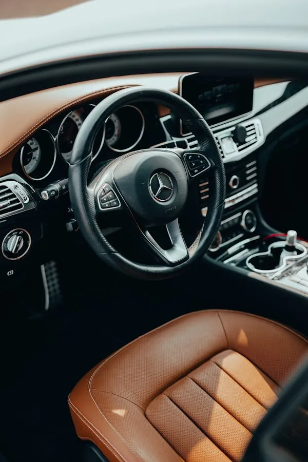 Luxurious Mercedes Benz Interior with Premium Leather