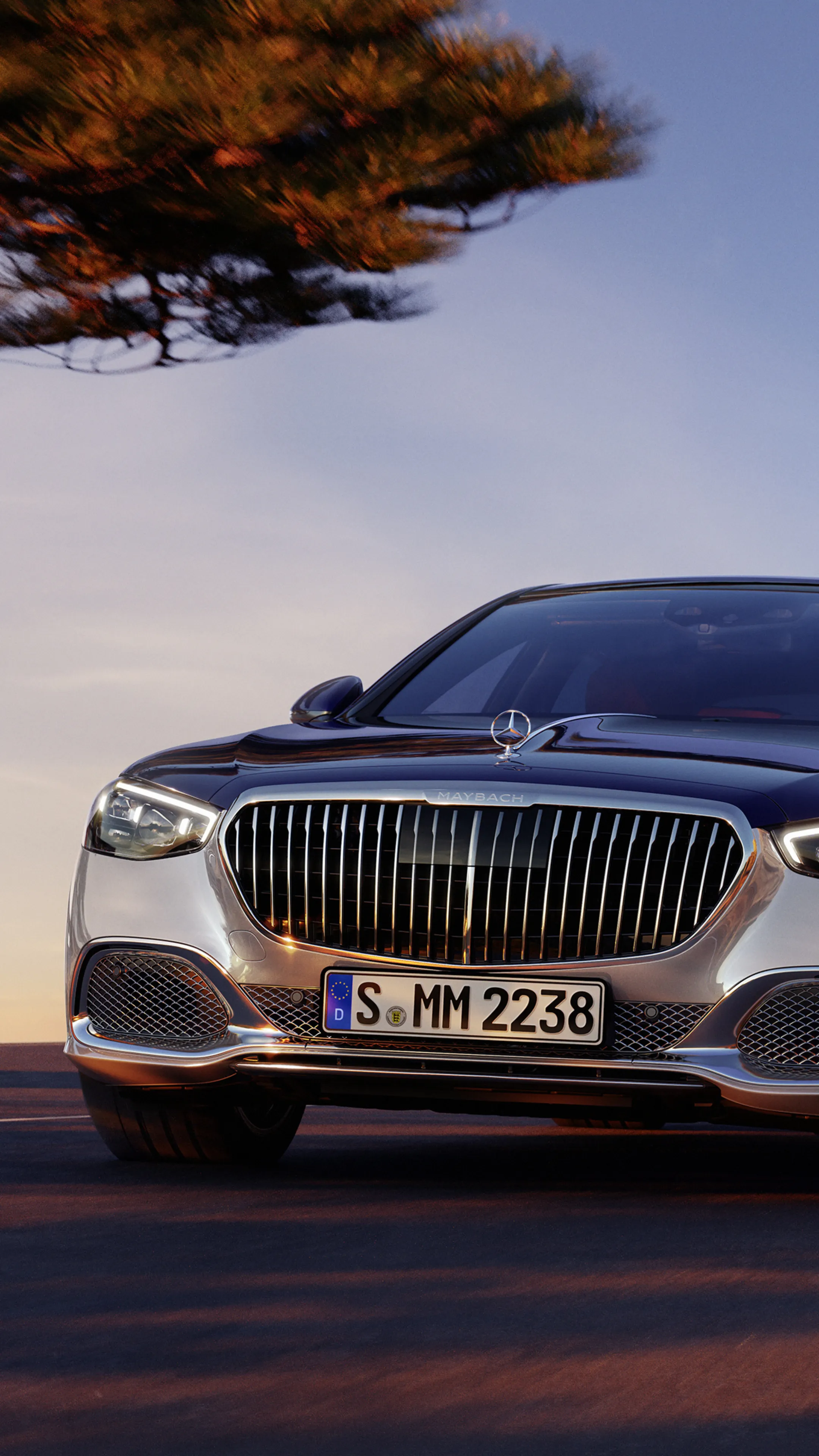 Luxurious Mercedes Maybach with Elegant Front Grille image