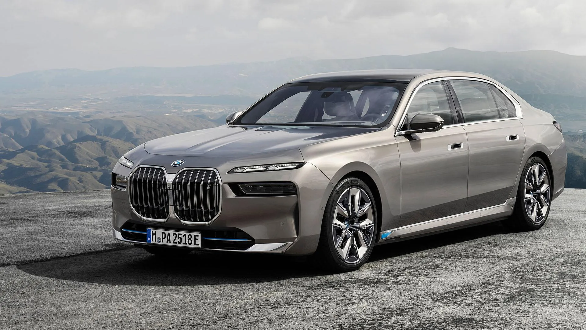 Luxury Bmw Sedan Shown in Elegant Silver Finish Image