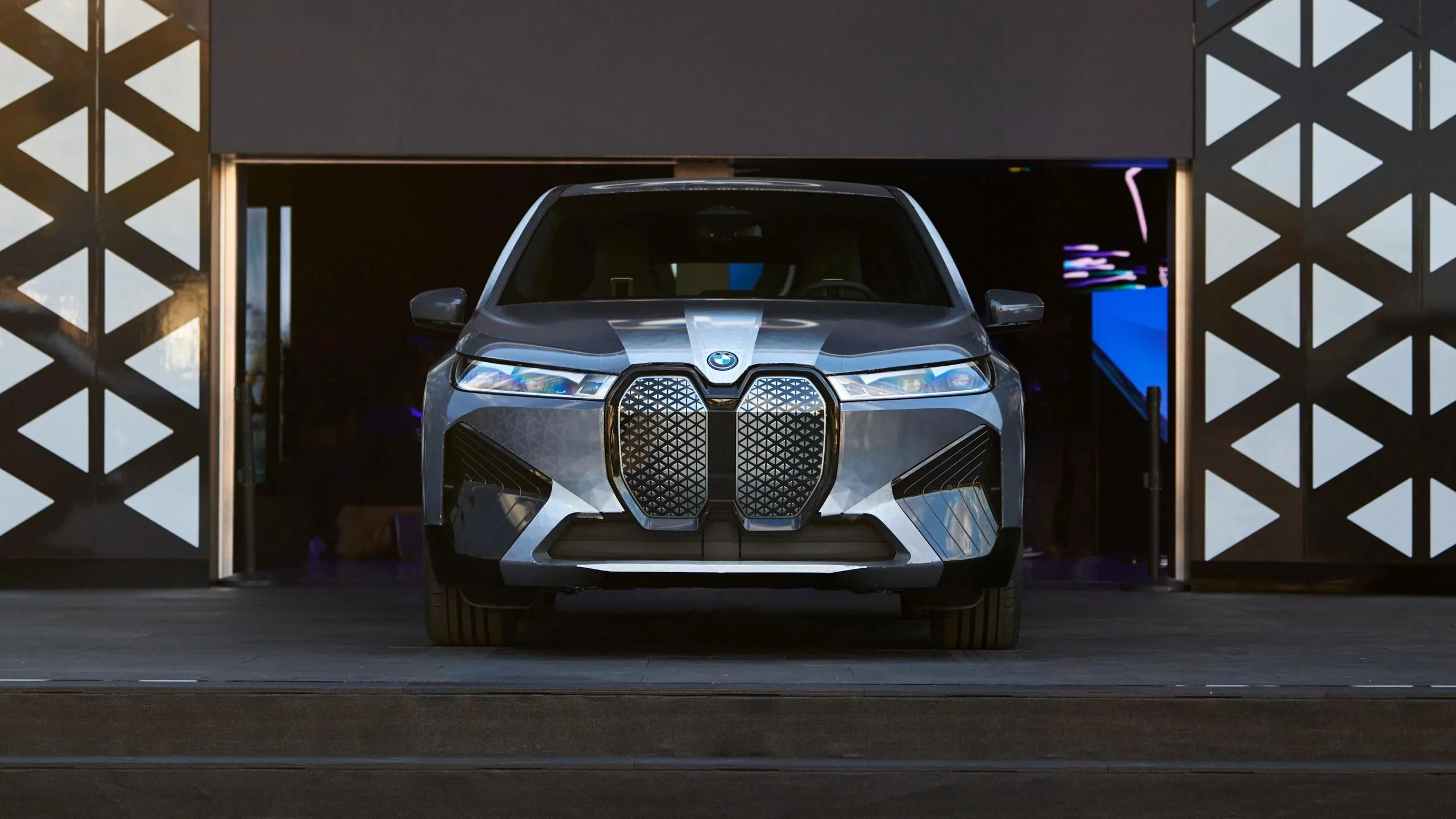 Luxury Bmw Suv Showcased at a Premium Architectural Venue