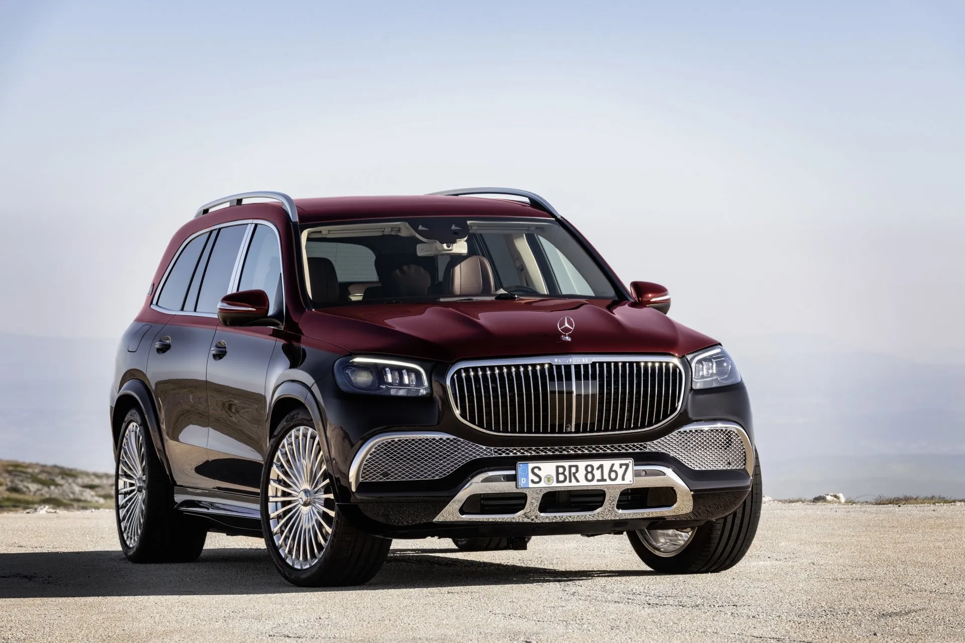 Luxury Mercedes Benz Maybach SUV in Desert Environment