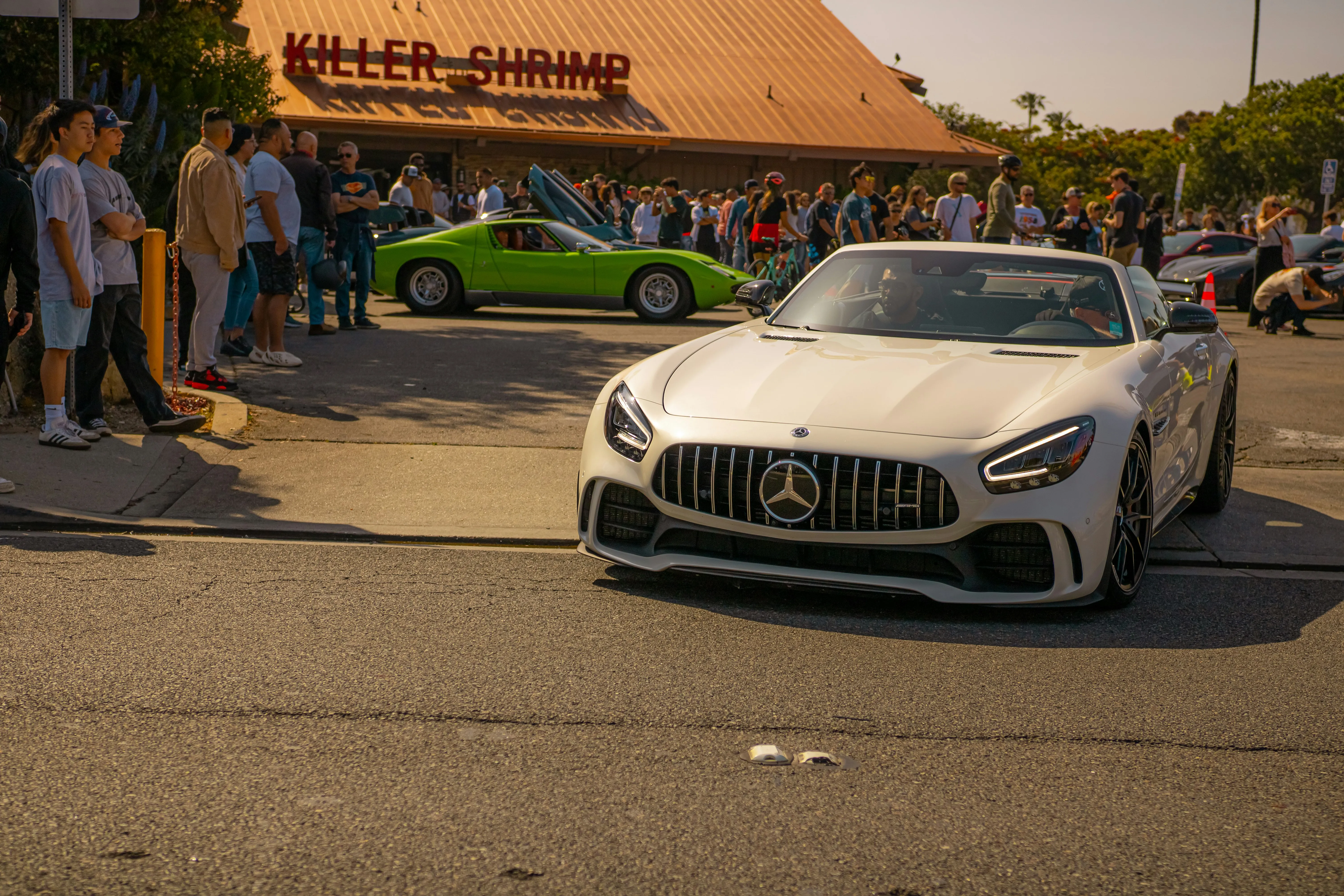 Mercedes AMG Displayed at Car Enthusiast Event Wallpaper