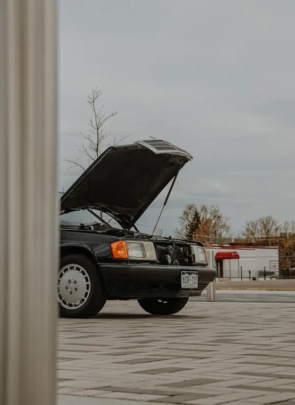 Mercedes Benz Hood Open for Maintenance Inspection image