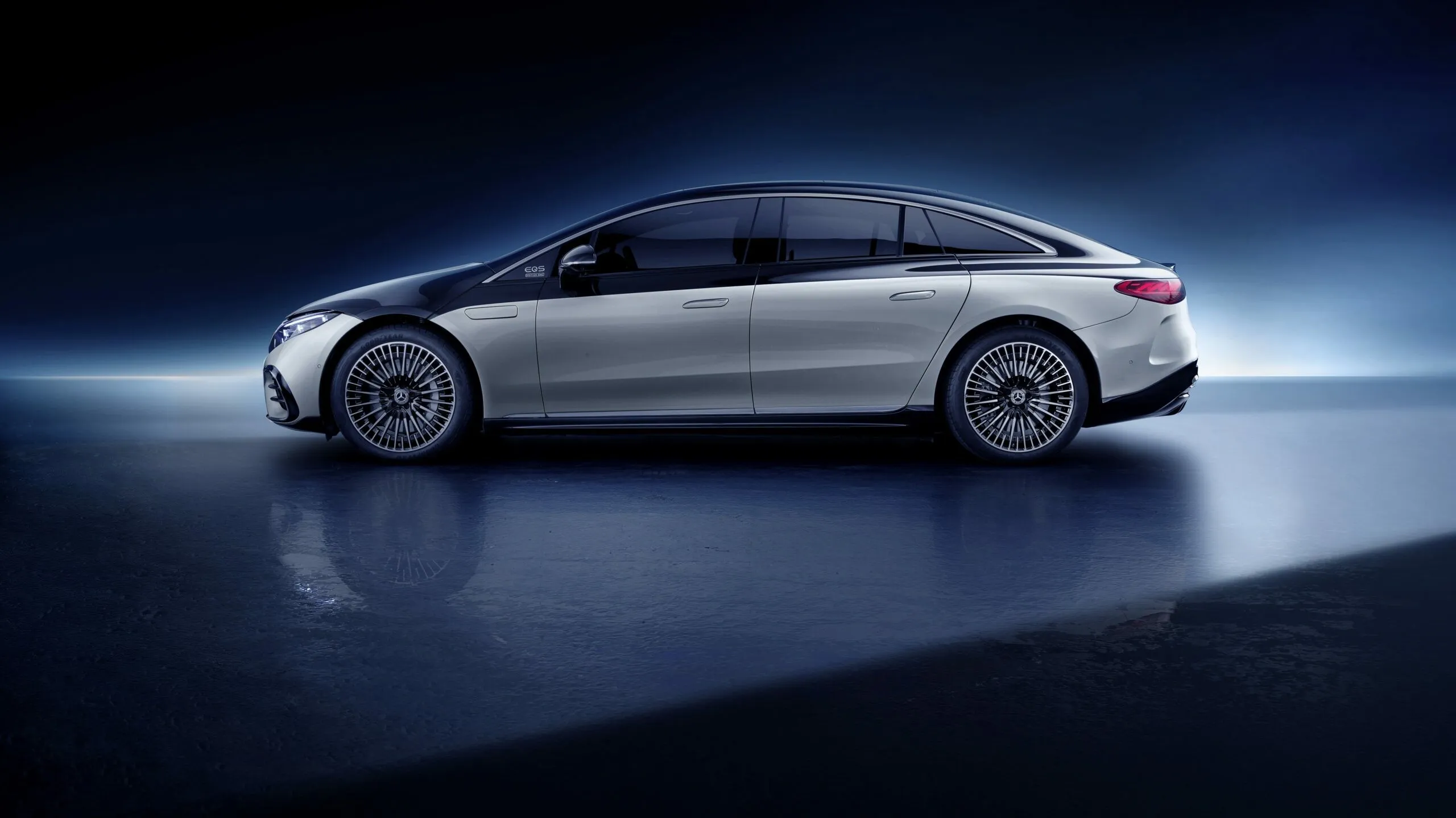Mercedes Benz Stylish Sedan in Professional Studio Wallpaper