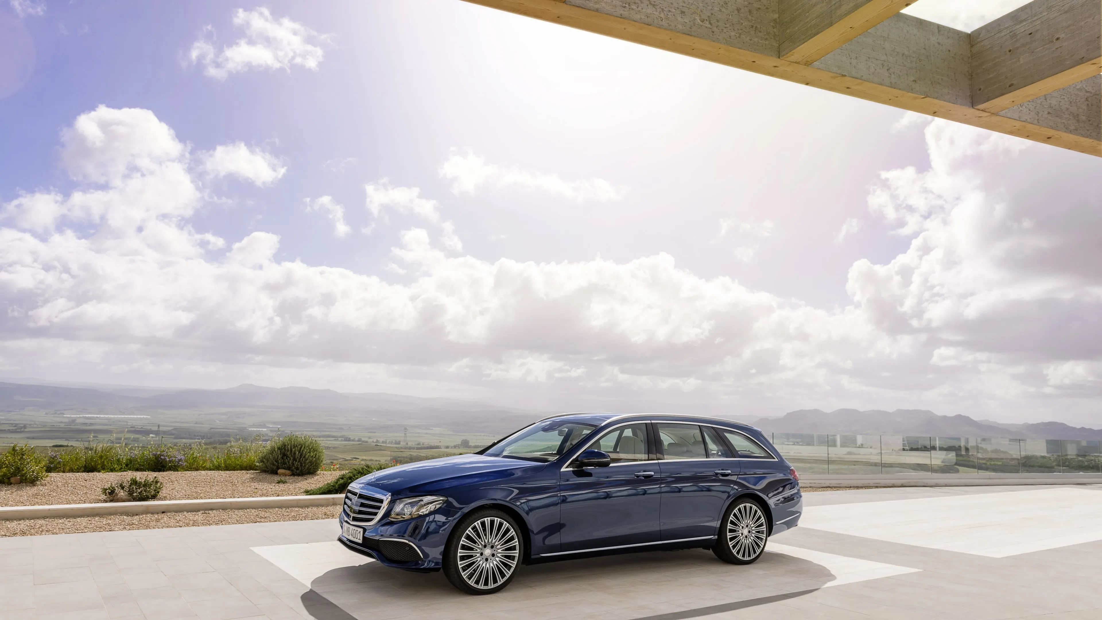 Mercedes Benz Wagon at Airport Terminal in Daylight image