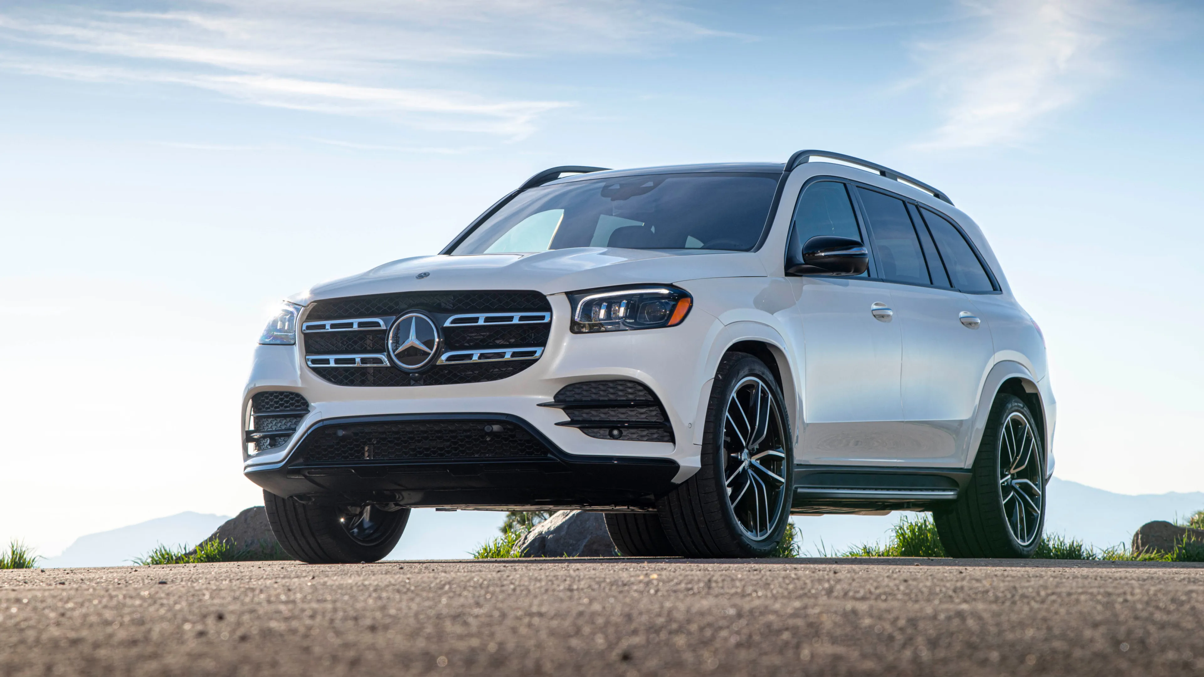 Powerful Mercedes Benz Luxury SUV Parked in Open Area