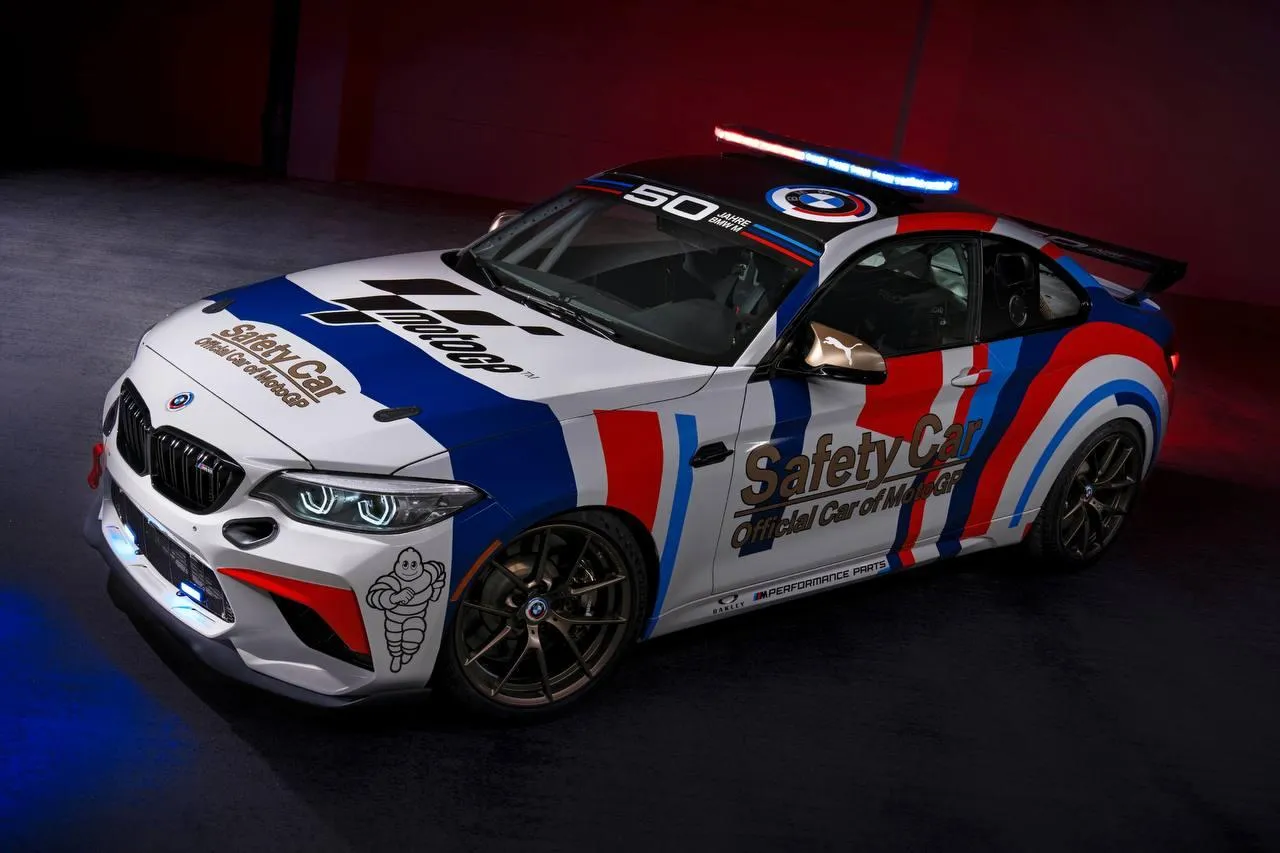 Rally Bmw with Colorful Livery in Racing Event Setup