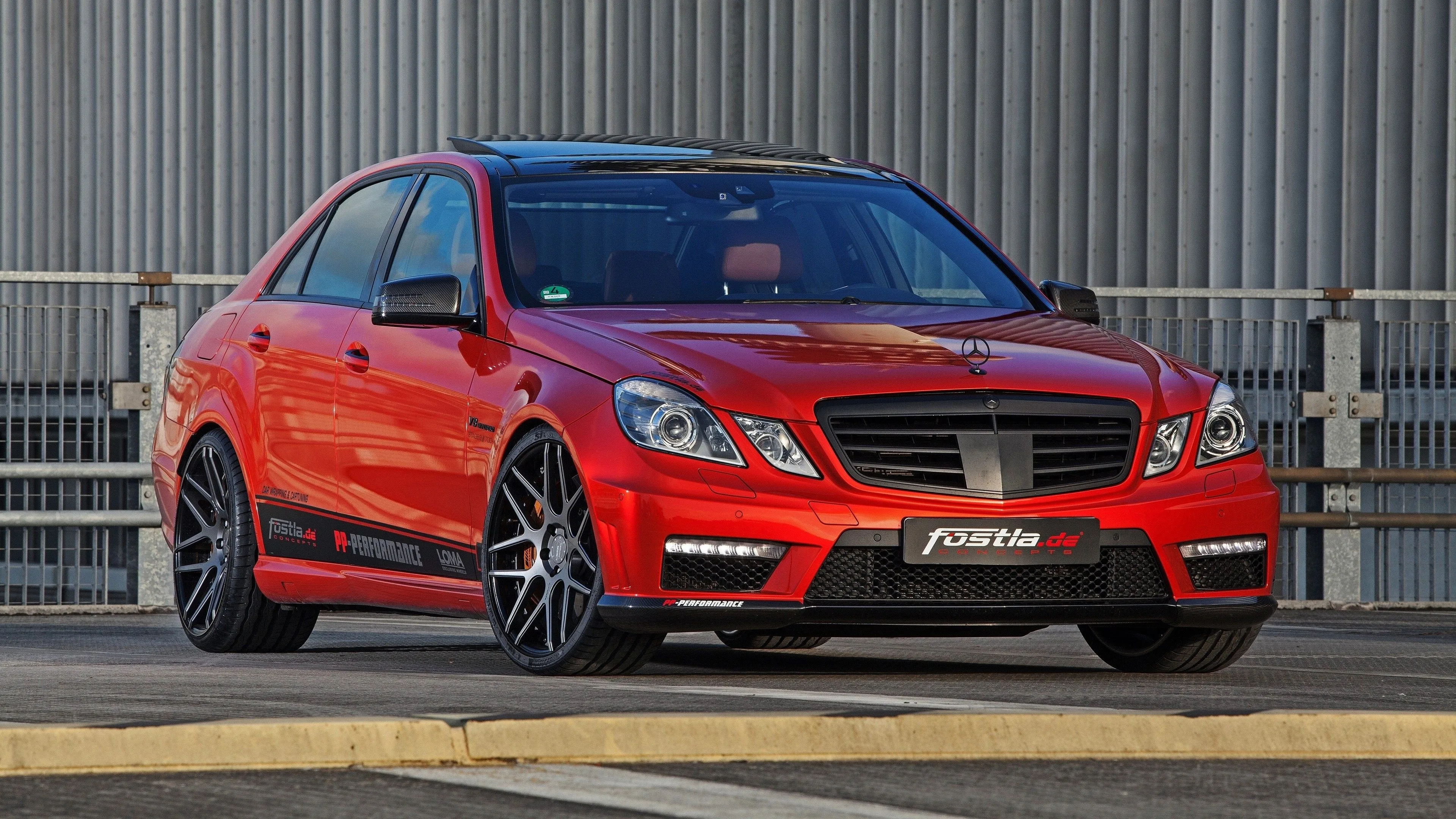 Red Mercedes Sedan Offers Bold Style and Powerful Drive