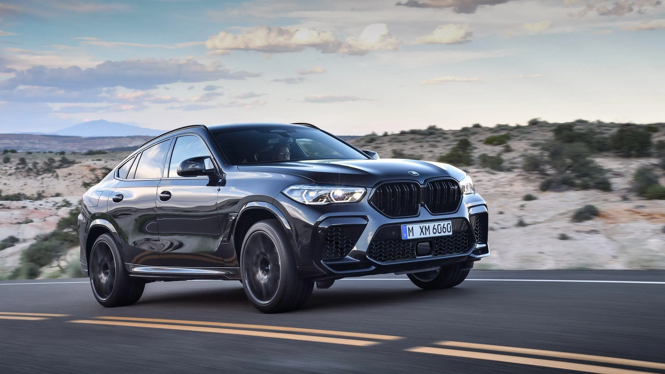 Silver Bmw Suv Parked Near Coastline Under Bright Sky
