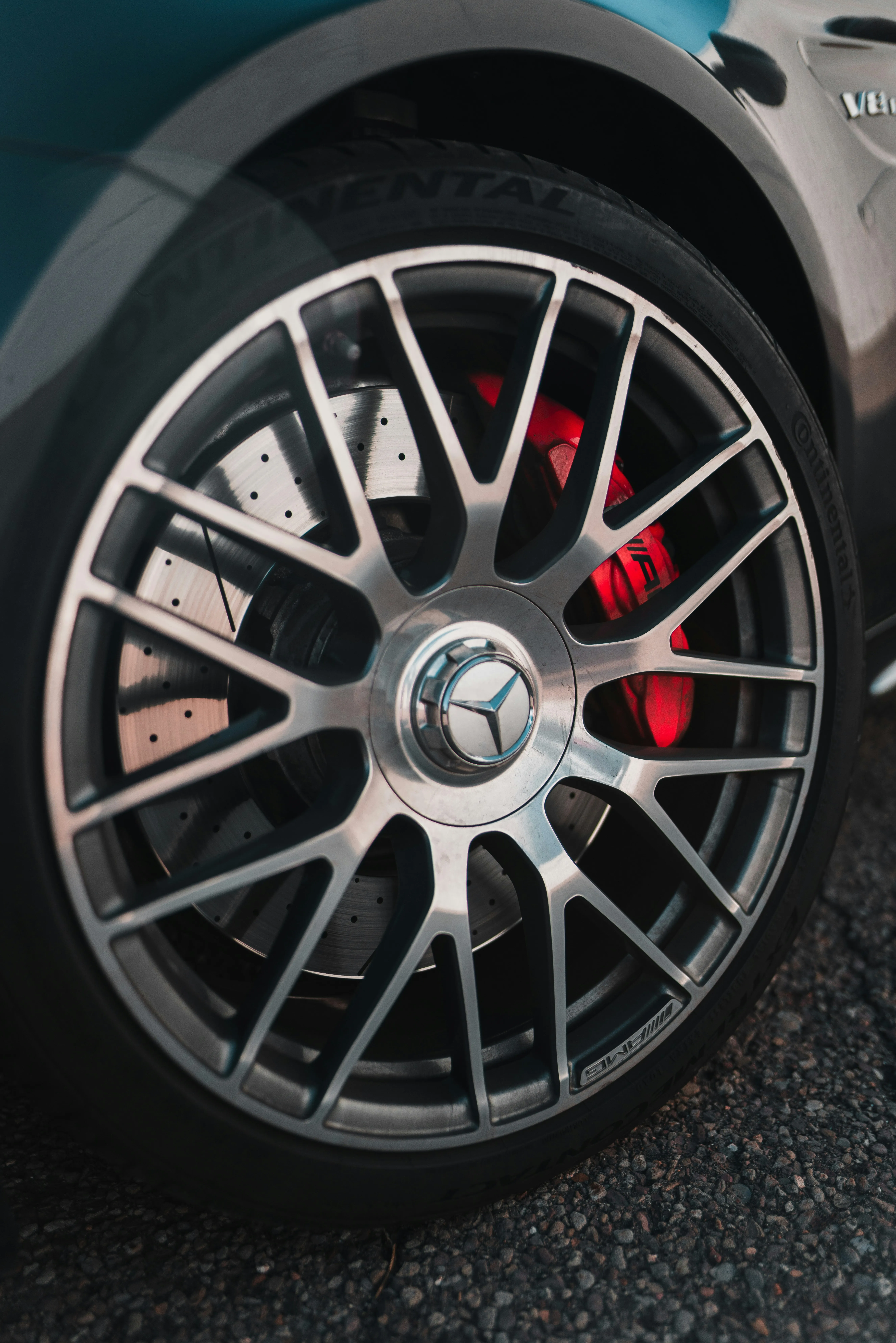 Stunning Close Up of Stylish Mercedes AMG Sport Rims